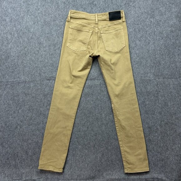 Express Hyper Stretch Skinny Jeans Men's Size 28 X 30 Mid Rise Tan Denim - Picture 3 of 12